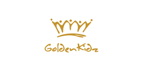 GoldenKidz儿童品牌logo设计