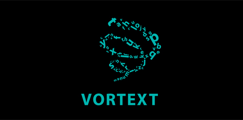 VortexText Logo设计:动态文字漩涡效果