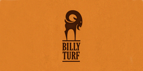 Billy Turf Logo设计:简约风格的动物标志