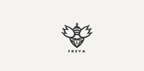 Freya品牌logo设计:简约女神风格