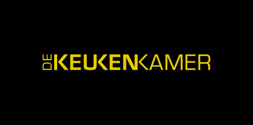 logo设计:DE KEUKENKAMER 黑色背景黄色文字