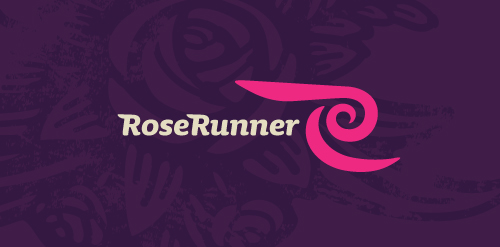 RoseRunner Logo设计:优雅与动感的结合