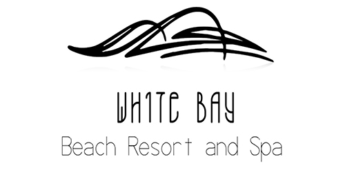 白色海湾海滩度假村和水疗中心logo设计