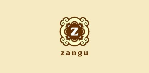 Zangu Logo设计：优雅复古风格