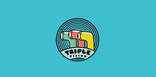 Triple Vision Logo设计:三重视觉标志解决方案