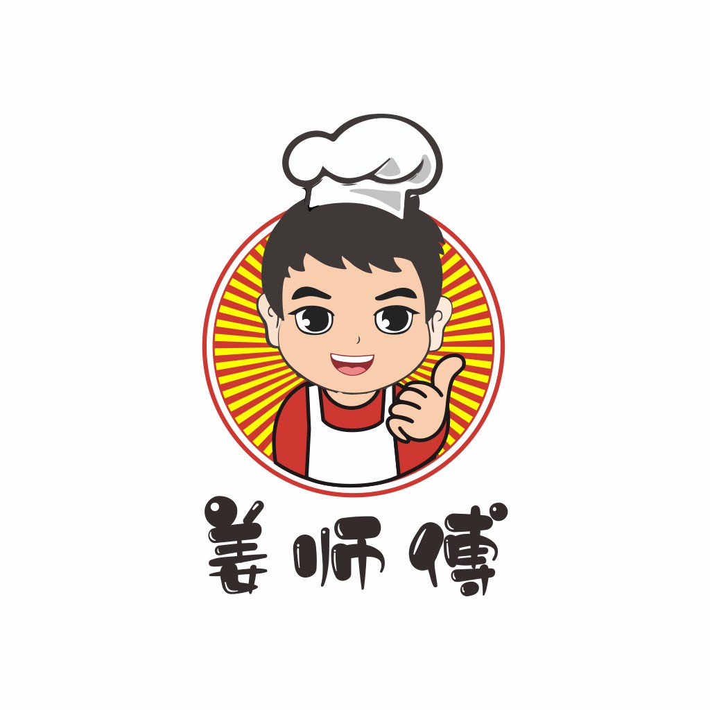 卡通厨师logo设计
