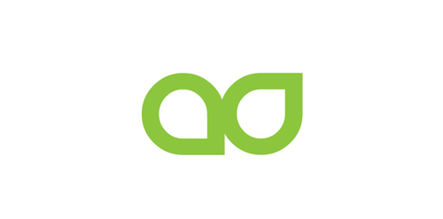 简约绿色环形logo设计