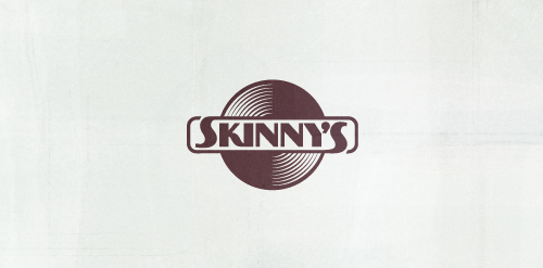 简约线条感的Skinny's logo设计