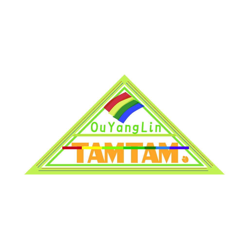 彩色三角形Logo设计