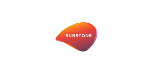 现代简约风格的Sunstone品牌logo设计