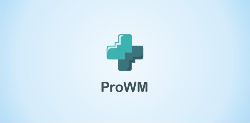 ProWM logo设计:简洁医疗标识