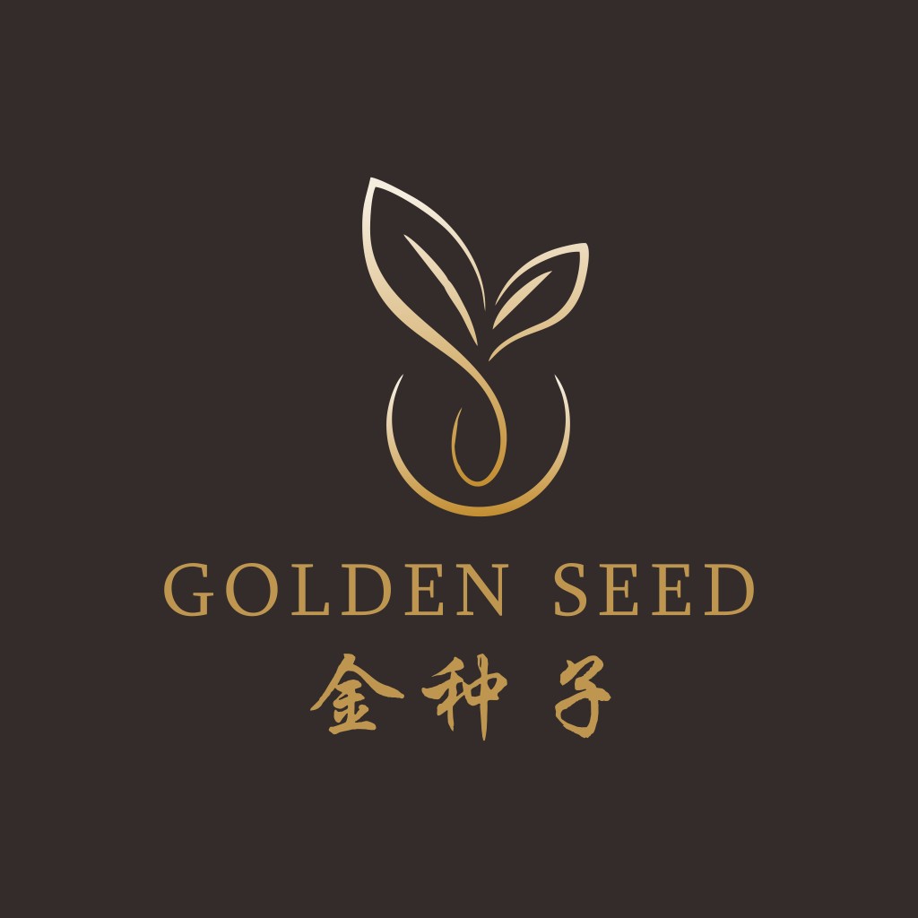 简约植物种子logo设计