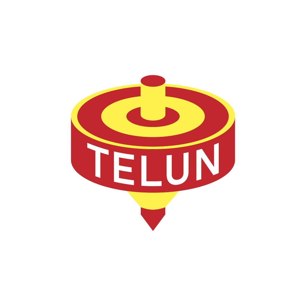 红色圆锥形定位标记logo设计