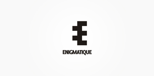 Enigmatique logo设计:简约几何图形