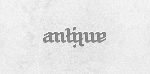 古董风Logo设计:复古优雅字体