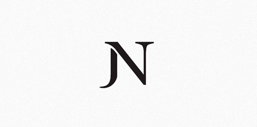 简约优雅的JN字母logo设计