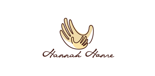 温馨手绘风格Hannah Home Logo设计