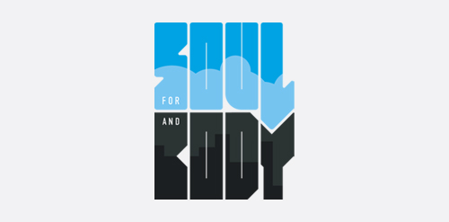 简约现代字体设计:'FOOD AND BODY' Logo