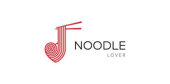 创意面条品牌logo设计