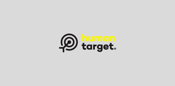 简约风格的'human target'logo设计
