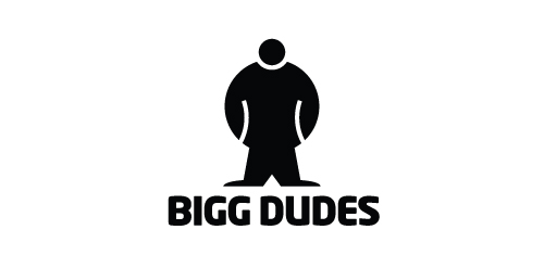 简洁大方的'Bigg Dudes'品牌logo设计