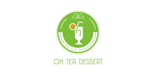 茶饮甜品店logo设计