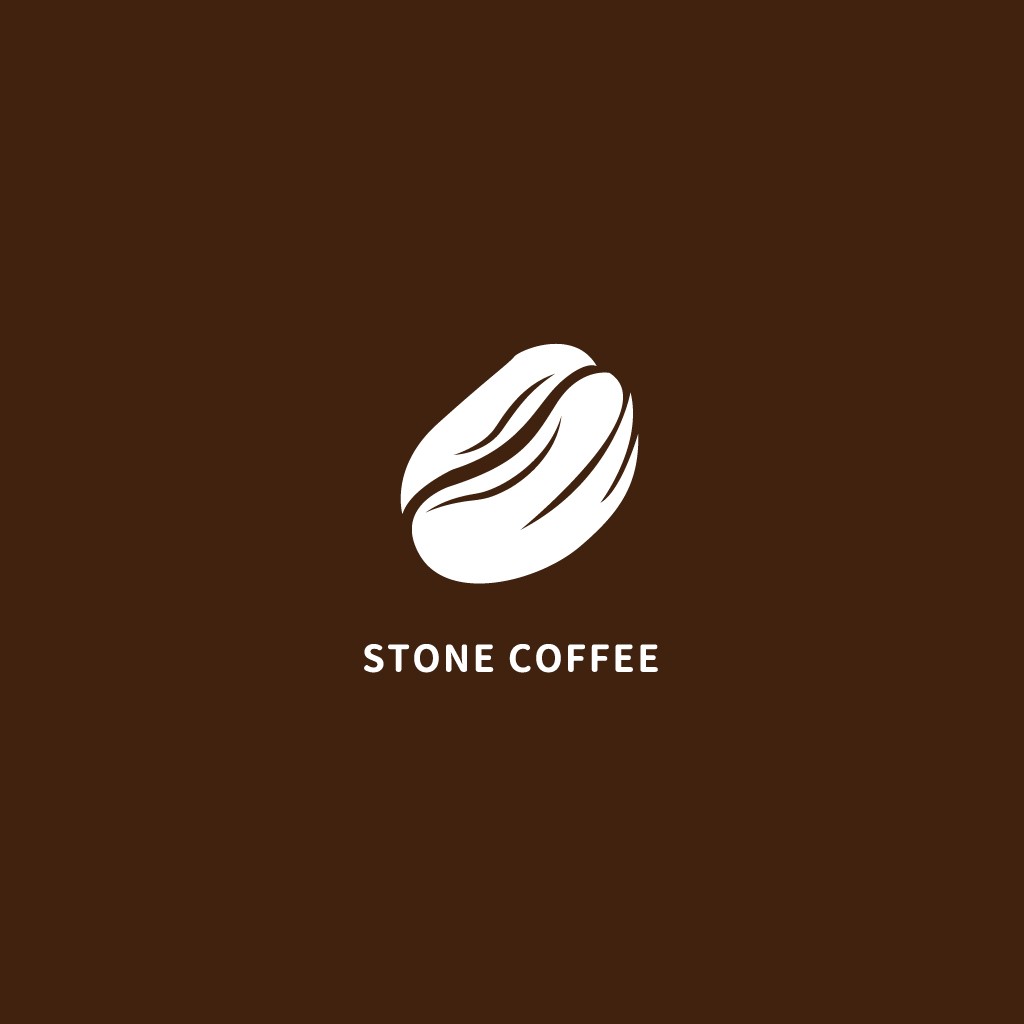 简约咖啡豆logo设计