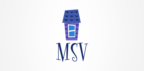 简约风格MSV房屋logo设计