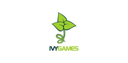 绿色植物主题游戏logo设计