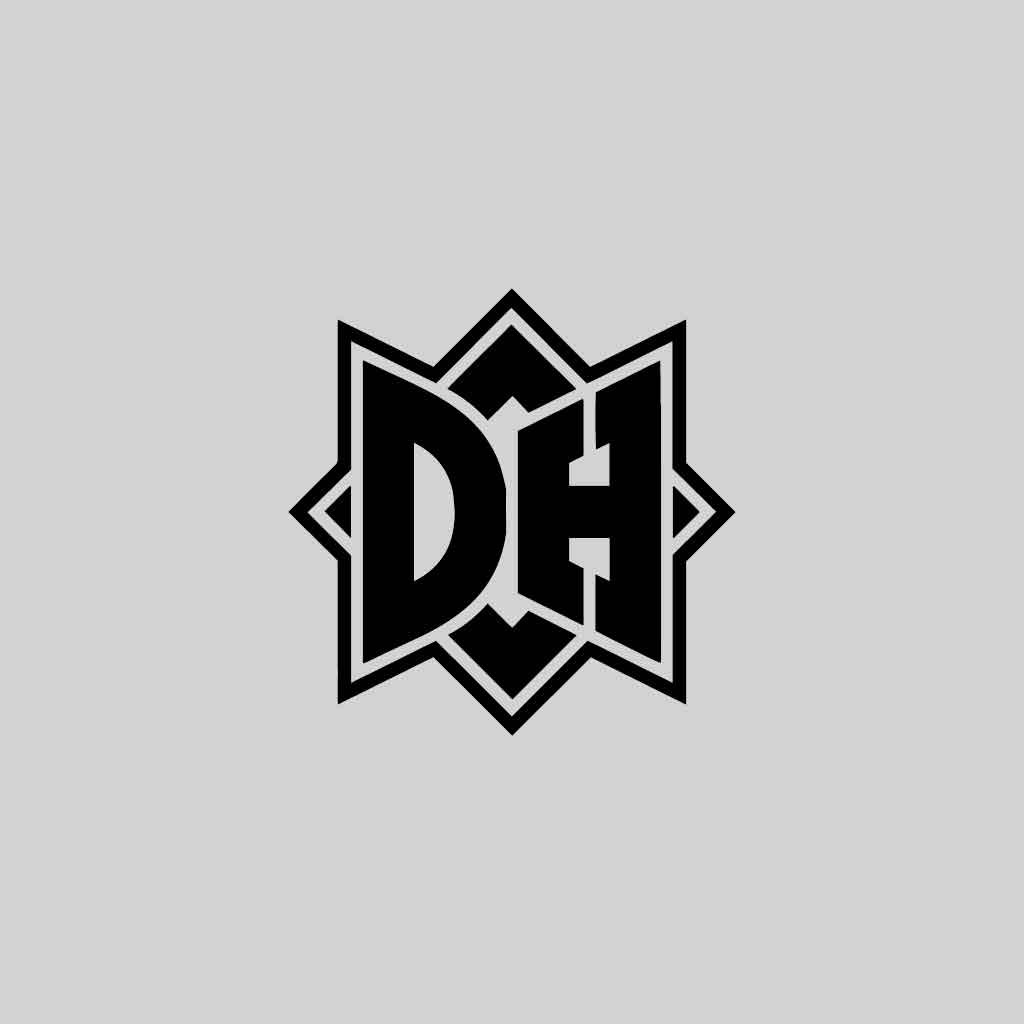 DH字母组合创意logo设计
