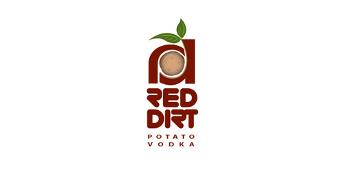 Red Dirt Potato Vodka Logo Design
