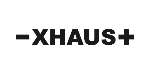 极简主义风格的-XHAUS+logo设计