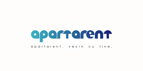 简约现代logo设计:apartarent品牌标识