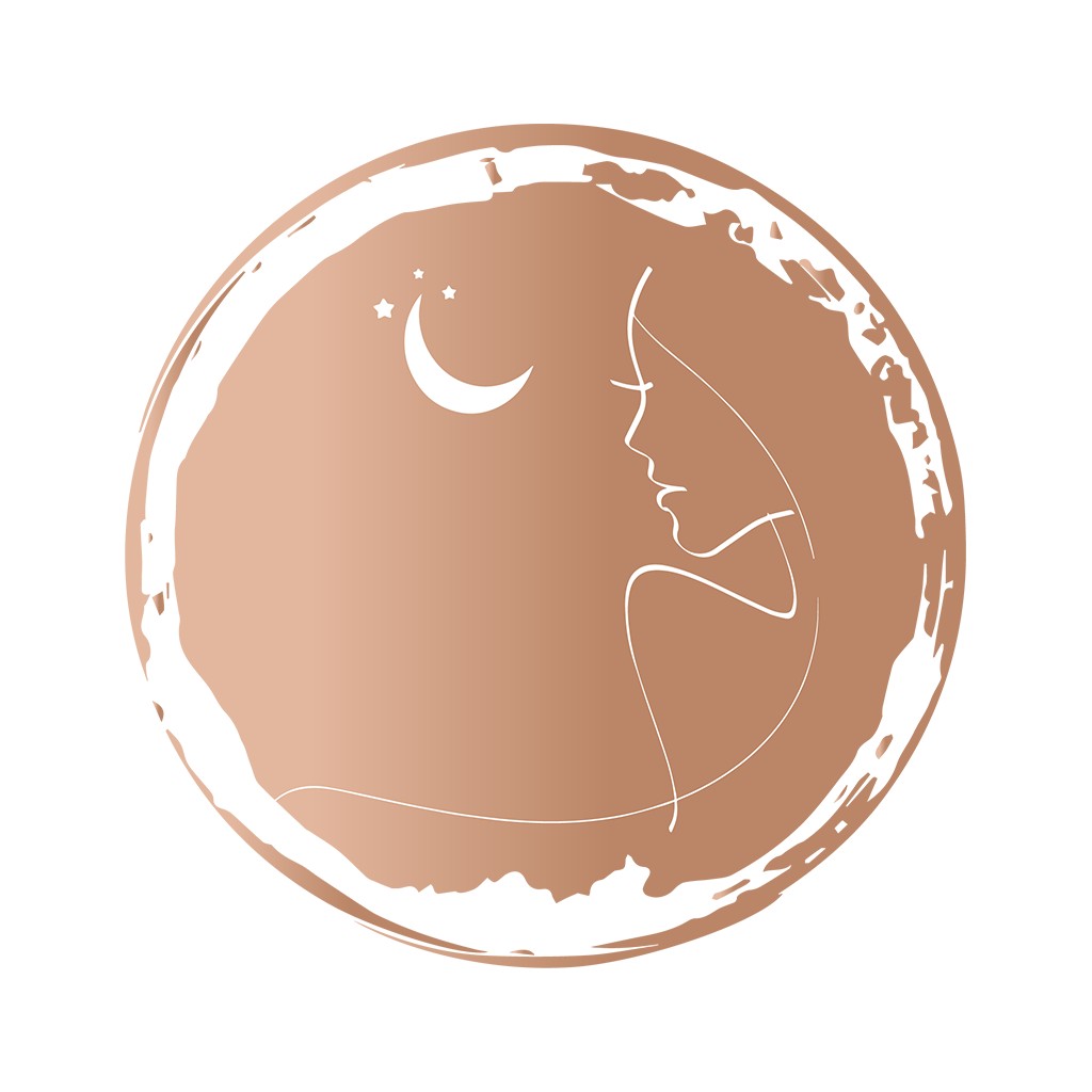 神秘月夜情侣logo设计