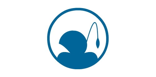 简约风格人形图标logo设计