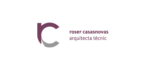 Roser Casasnovas Logo设计:简洁现代建筑标识