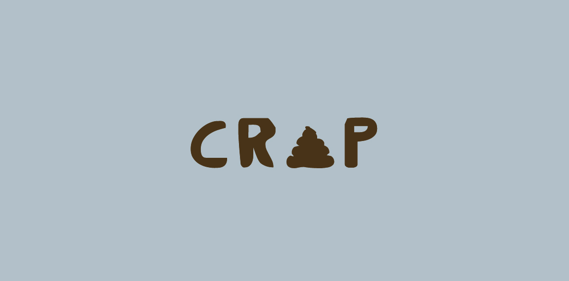 极简主义风格的CRAP logo设计