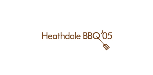 简洁优雅的Heathdale BBQ'05 logo设计