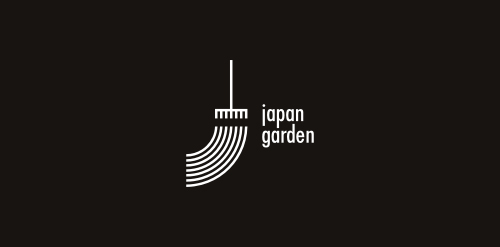 简洁现代日本花园logo设计