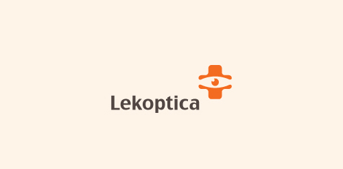 Lekoptica logo设计:简洁现代视觉标识