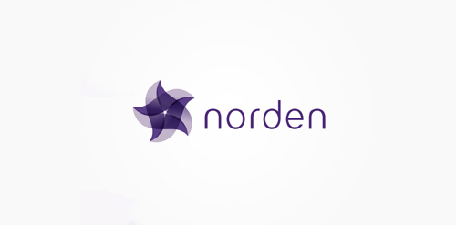 Norden Logo设计:简洁几何图形与品牌识别
