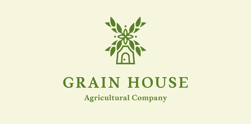 简约自然风农业公司logo设计