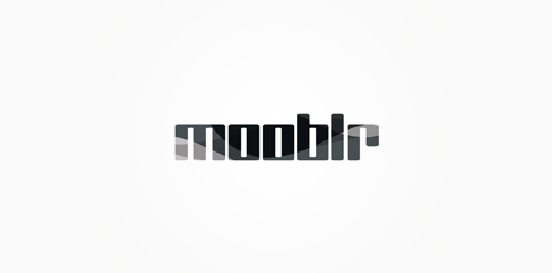 简约现代风格的Mooblr logo设计
