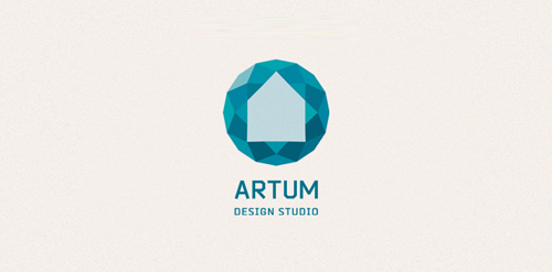 Artum Logo设计:几何艺术与现代美学