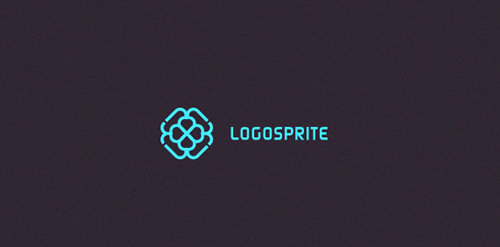 LOGOSPRITE logo设计:简约科技感标识