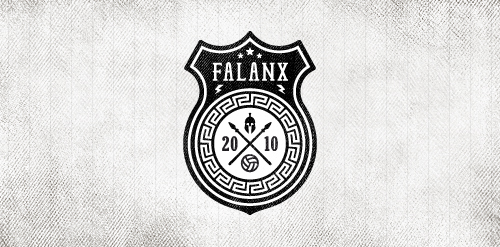 Falanx logo设计:简约复古风格