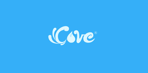 Cove logo设计:简洁现代水滴形状