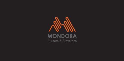 Mondora Logo设计:简洁现代的厨房设备品牌标识