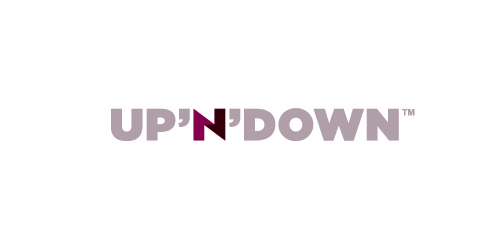 简约现代'UP'N'DOWN'品牌logo设计