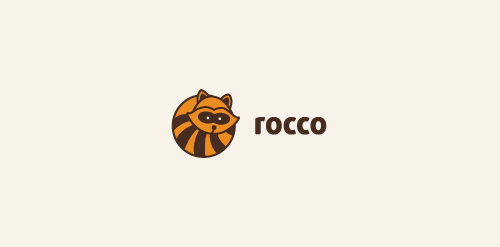 Rocco logo设计:简洁卡通风格